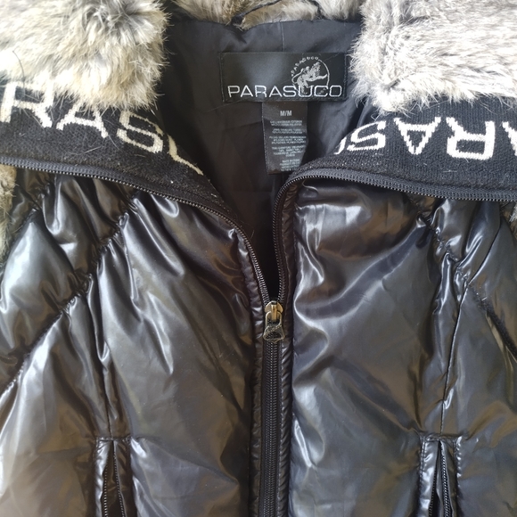 Parasuco Sexy quilted belted vest with fur XS - Picture 6 of 9